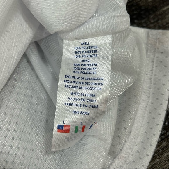 NWT Girls Size Large Champion Mesh Dress In White & Black Sporty Jersey Dress - Picture 5 of 9